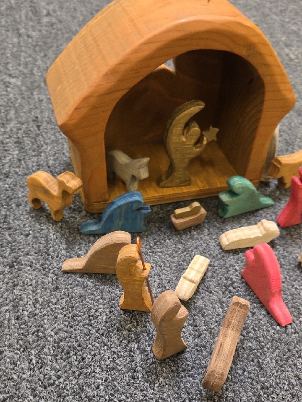 Wooden Nativity Playset - Multicolor Kids Toy - Picture 6 of 10
